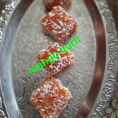 A picture of Mango burfi.