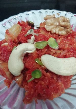 A picture of Gajar ka halwa.