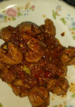 Foto resep Pentol bakso pedas gurih