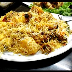 Chicken biryani A picture of Chicken biryani.