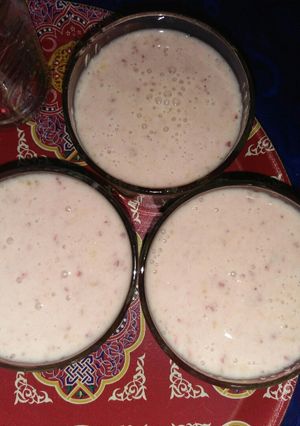 صورة لوصفة عصير الفرولة والموز