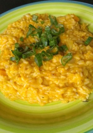 Una foto de Risotto de calabaza ❤️❤️❤️