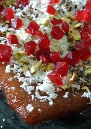 A picture of Shahi Tukra a.ke.a. Double Ka Meetha.