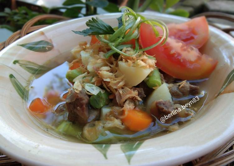 Langkah Mudah Menyiapkan Sop Daging Sapi Rempah, Laziss