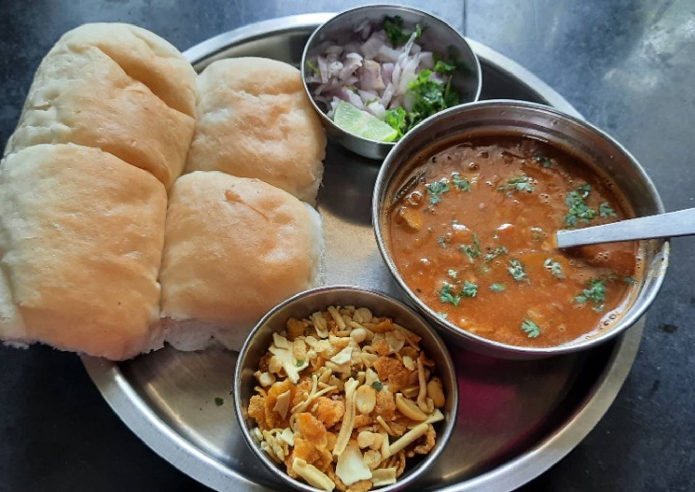 Spicy Missal pav (me n my kids special)