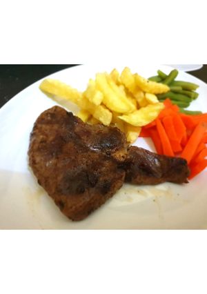 Foto resep Steak sapi teflon