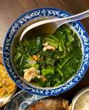 Sweet Mustard Green Soup w/ Shrimp | Canh Cải Ngọt Xanh