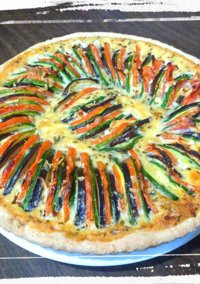 Una foto de Quiche Ratatouille
