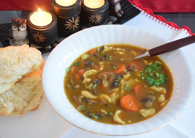 Simple Way to Make Perfect Eva&#39;s spicy mushroom soup