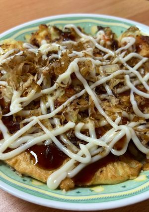 味道超像章魚燒的 大阪燒 的食譜成品照片