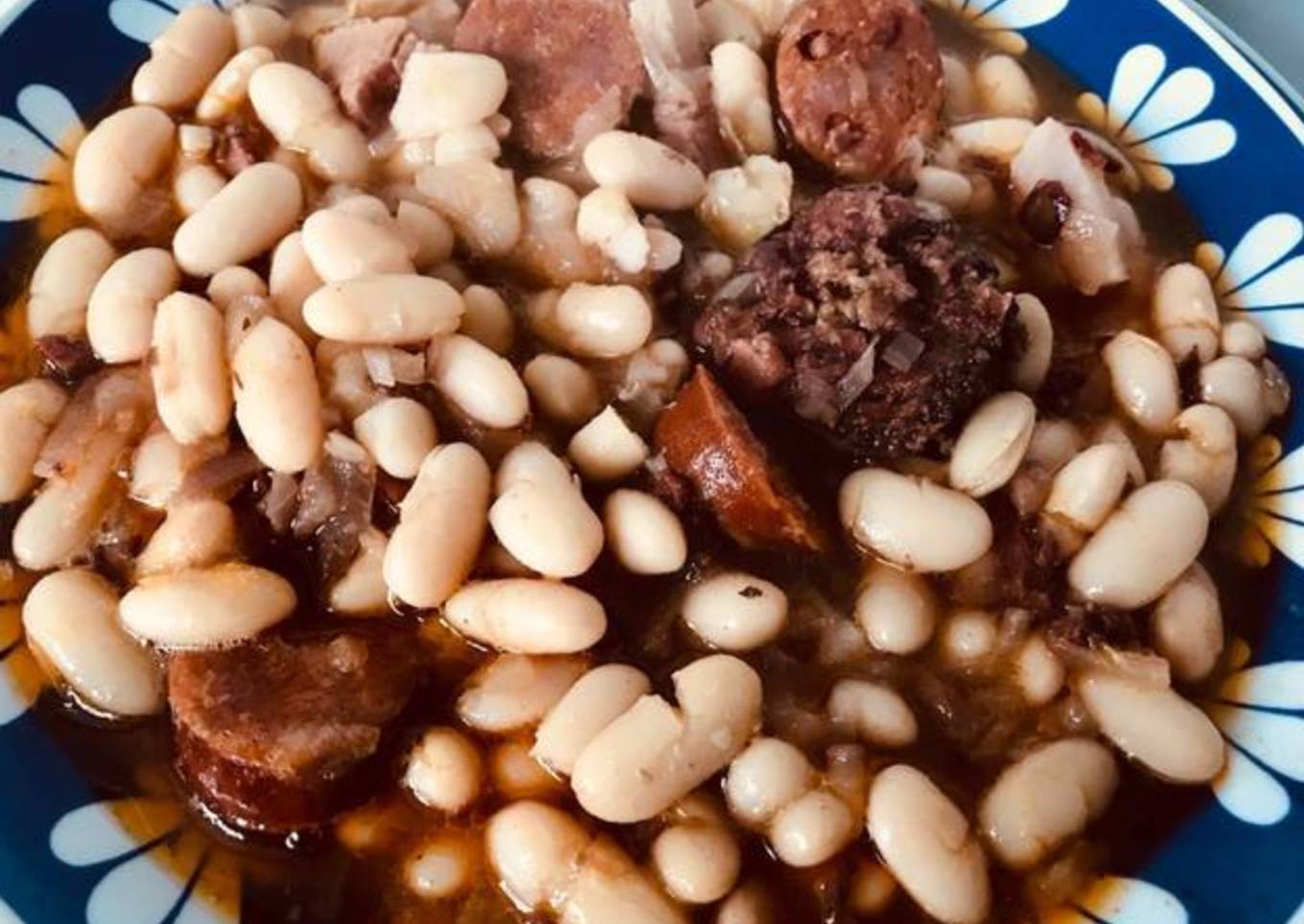 Una fabada sencilla, con poca grasa