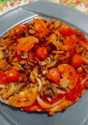 Una foto de Pizza de avena