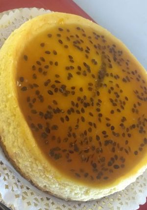 Una foto de Cheesecake de Maracuyá