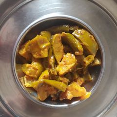 A picture of Fried Raw mango Sabji.