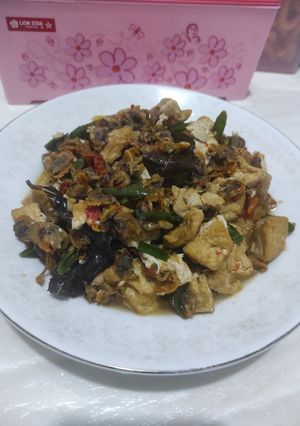 Foto resep Tahu Kerang Tumis Cabai Hijau