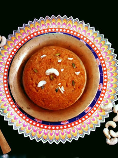 A picture of Gajar ka Halwa (Carrot Halwa).
