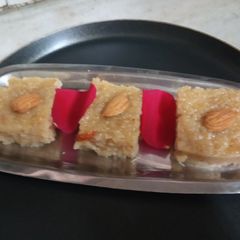 A picture of Lapsi barfi.