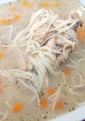 Una foto de Sopa de pollo