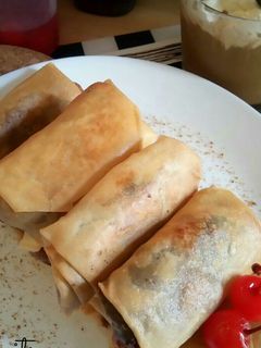 Foto resep Pisang coklat kacang keju
