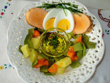 Ovas - Salada fria com azeite aromatizado