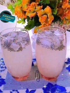 عکسی از دستور شربت لیمونات با تخم شربتی