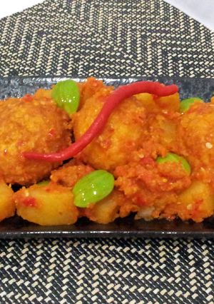 Foto resep Telor Pete Balado/Udang Pete Balado