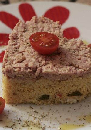 Foto principal de Tartar romántico de cous-cous con atún + Nacimiento de Aníbal💕