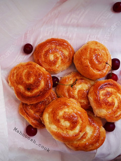 عکسی از دستور نان رولی نارگیلی