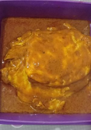 Foto resep Telor ceplok santen balado
