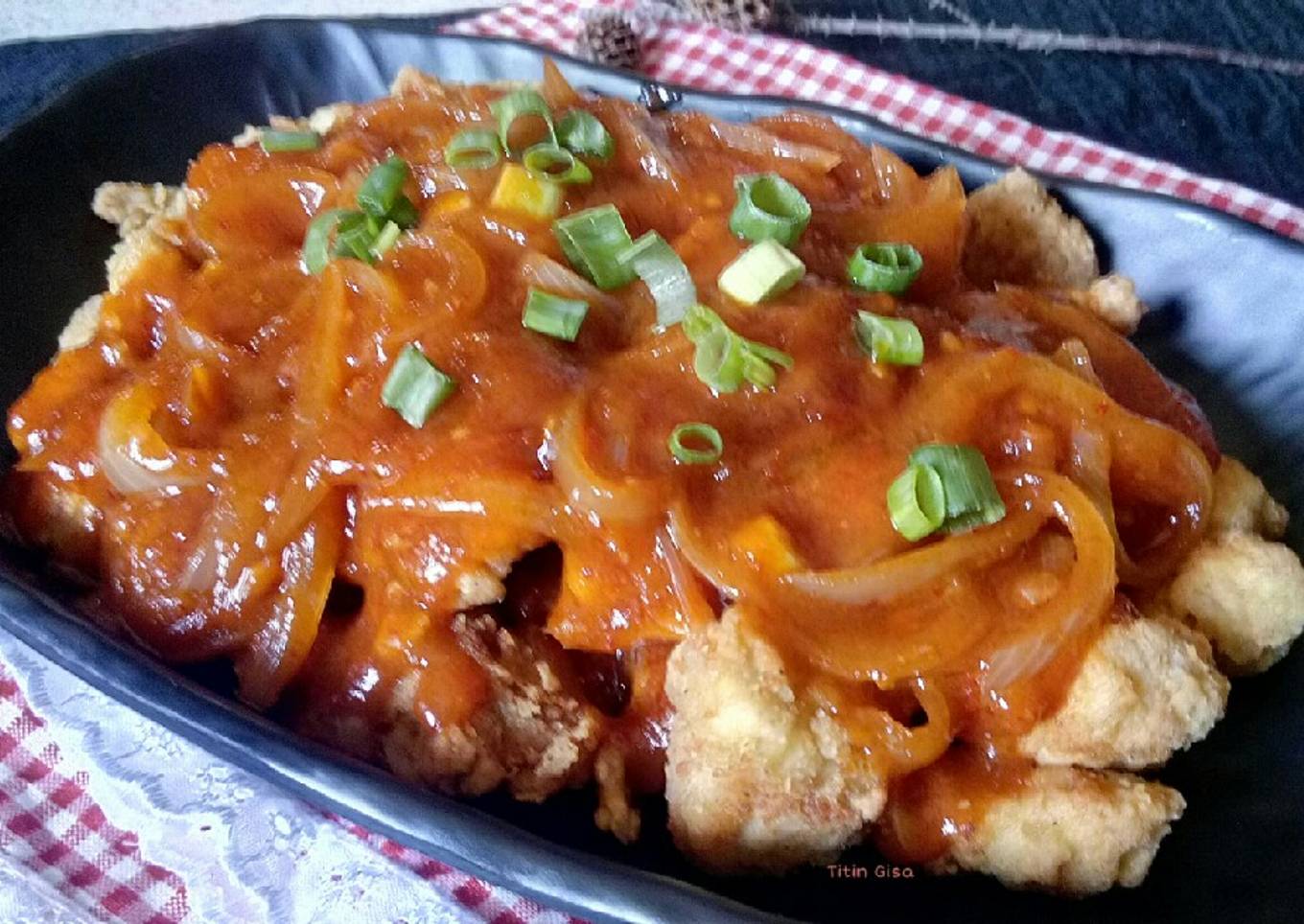 Ayam Goreng Tepung Saus Padang