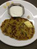 Flattened rice or poha thalipeeth