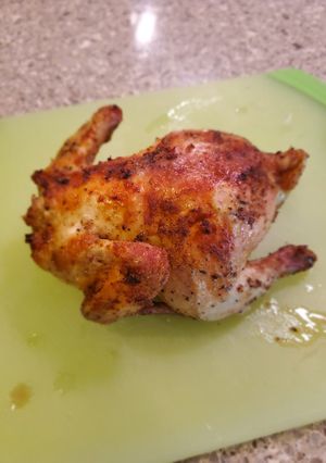 A picture of Air Fryer Cajun Lemon Garlic Cornish Hen.
