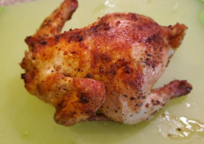 Air Fryer Cajun Lemon Garlic Cornish Hen