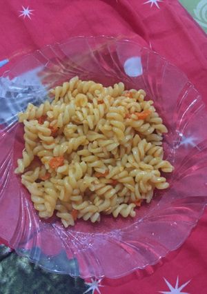 Foto resep Makaroni saus pedas (sederhana)