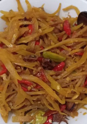 Foto resep Oseng pepaya muda