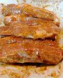 299. Costillas y bistec en adobo de achiote