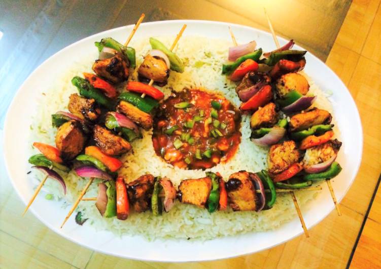Chicken Shashlik With Gravy Recipe �?�