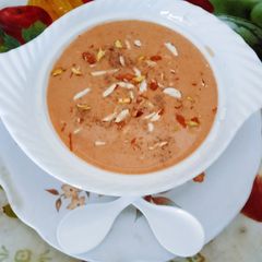 A picture of Healthy, tasty unique dry fruit Chiku basundi.