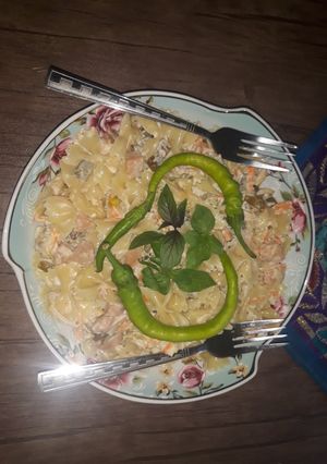 عکسی از دستور سالاد ماکارونی 🍝