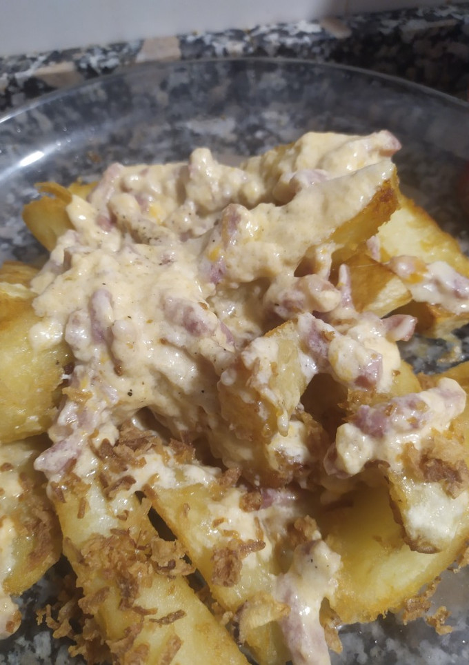 Una foto de 👌Papas al queso 👌