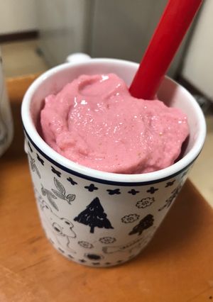 Hình của món Smoothie Sữa Dâu cho người Tiểu Đường.