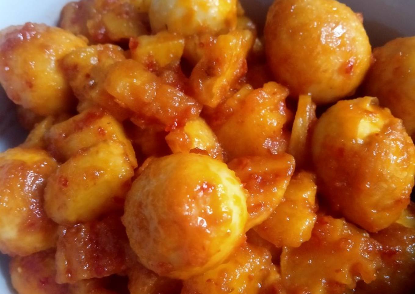 Sambal Goreng Kentang Telur Puyuh
