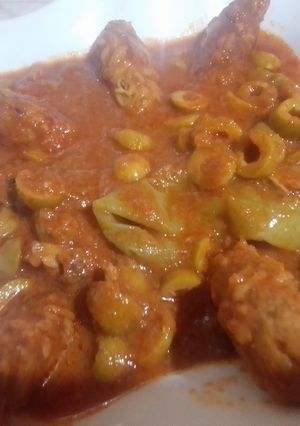صورة لوصفة كباب بنصف صدر دجاج مع ارز 👍😋