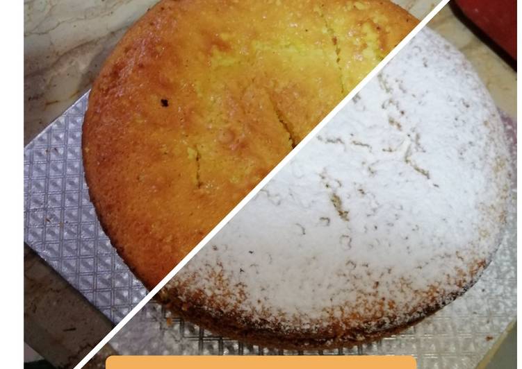 Mango Sponge Cake in Cooker