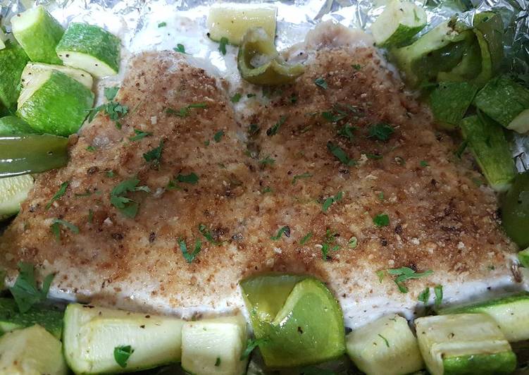 Nile fish fillet with bread crumbs