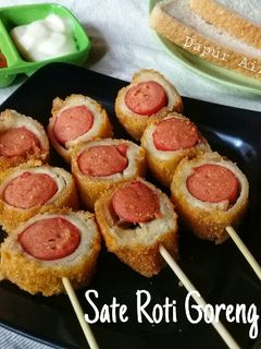 Foto resep Sate Roti Goreng isi Sosis