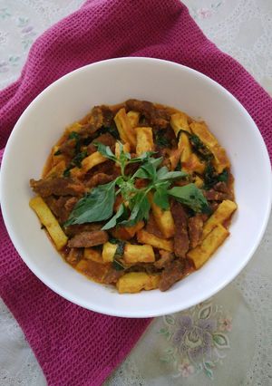 Foto resep Daging takwa masak kemangi