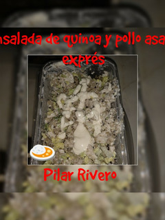 Una foto de Ensalada de Quinoa y pollo exprés