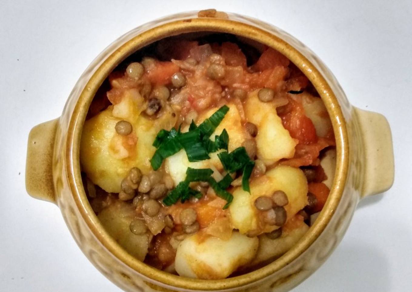 Guiso de lentejas (vegano)