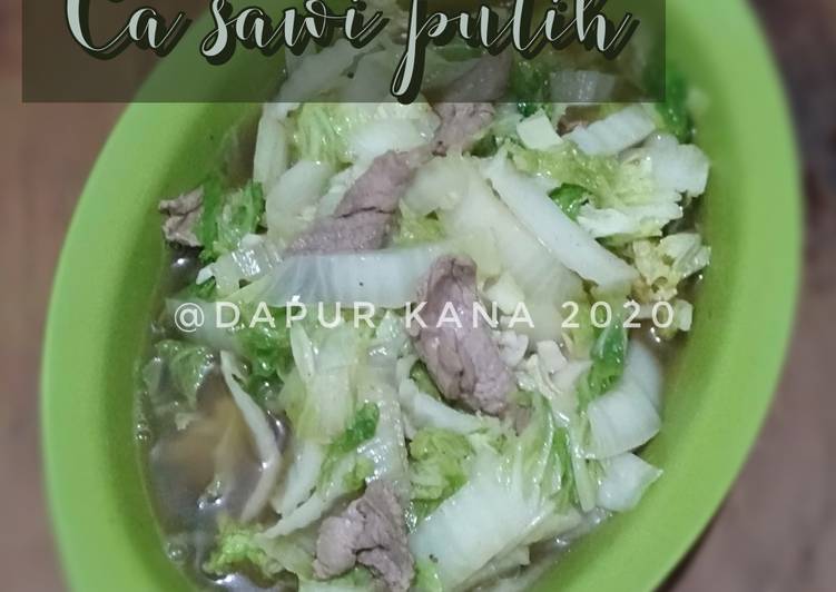 Resep Ca sawi putih Anti Gagal